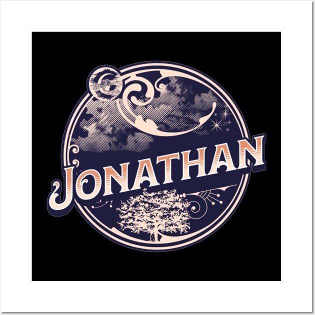 Jonathan Name Tshirt Wall Art by Renata's